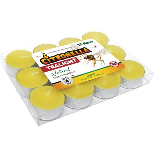 Citronella Tea Lights, 12pk