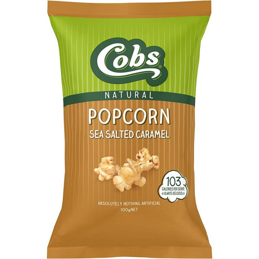 Cobs Natural Popcorn, Sea Salt Caramel, 100gm