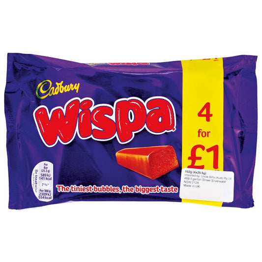 Cadbury Wispa, 4pk