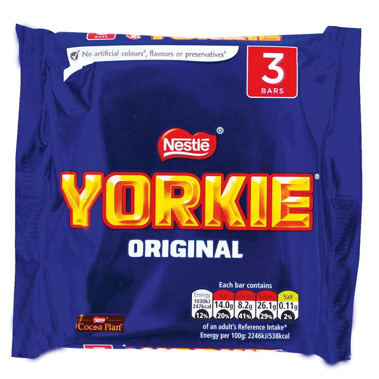 Nestle Yorkie Original Chocolate Packs, 3pk