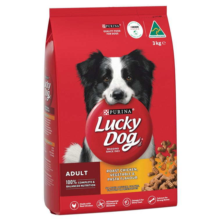 Lucky Dog, Adult, Roast Chicken, Vegetable & Pasta, 3kg