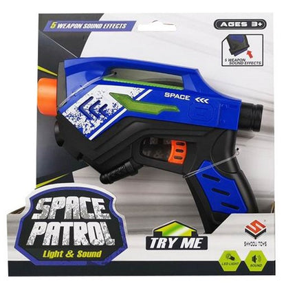 Space Gun w/ Light & Sound, 17cm, Asstd