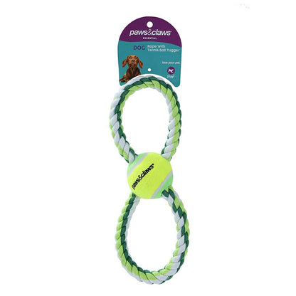 Rope w/ Tennis Ball Tugger, Asstd