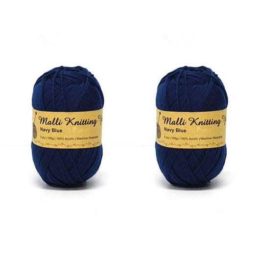 Acrylic Yarn, Navy Blue