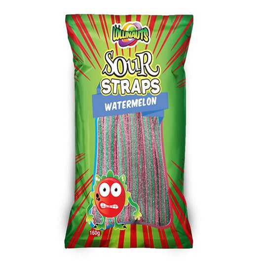 Lollinauts Watermelon Sour Straps, 160gm