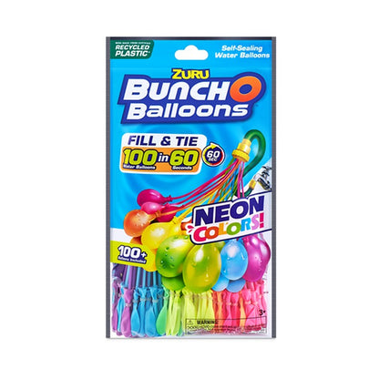 Zuru Bunch  O Balloons Neon Splash, 3pk