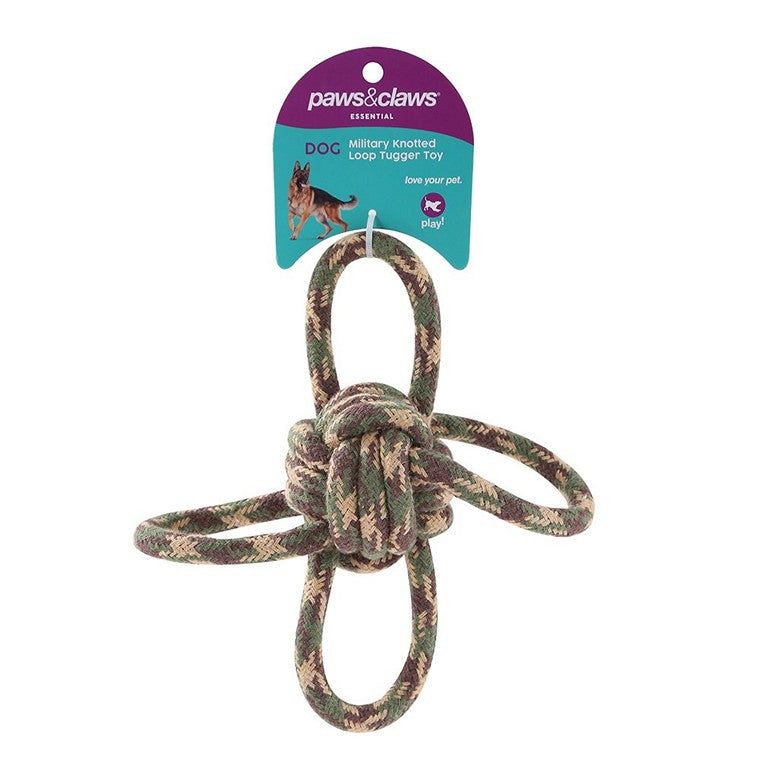 Military Knotted Loop Tugger Toy