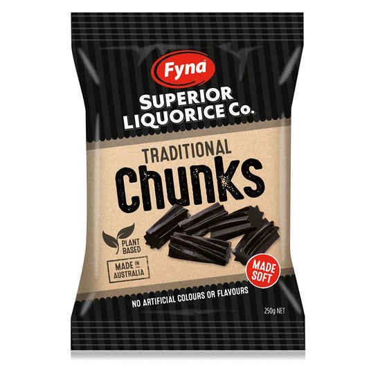 Fyna Licorice Chunks, 250gm