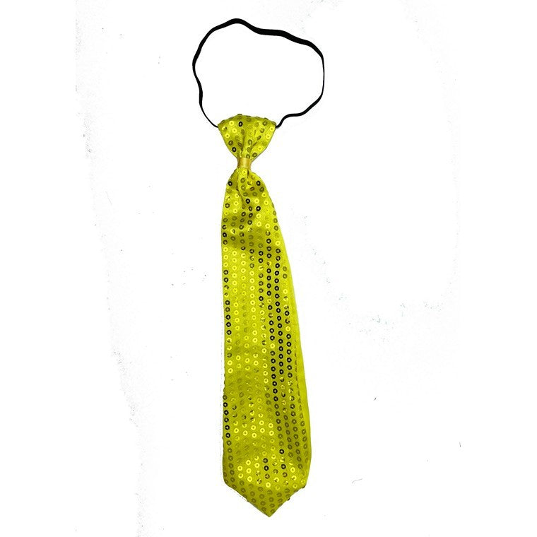 Party Tie Sequin, Yellow