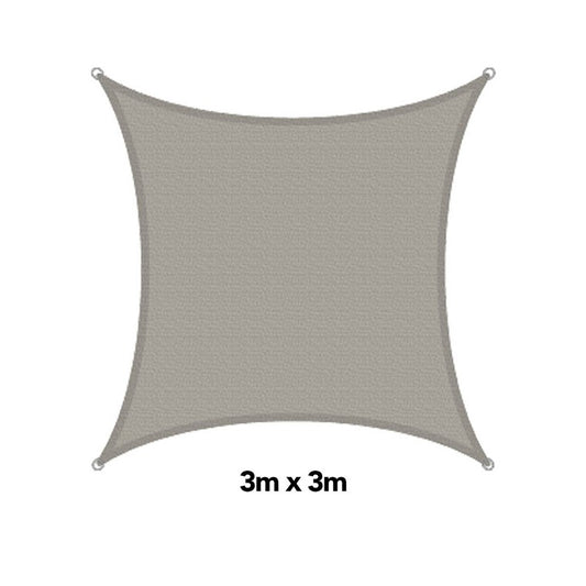 H&G Shade Sail Square Sandstone, 3x3m