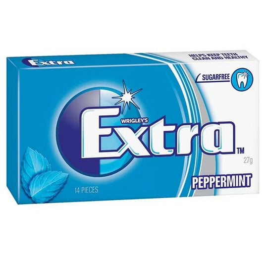 Extra Peppermint Sugar Free Chewing Gum, 27g