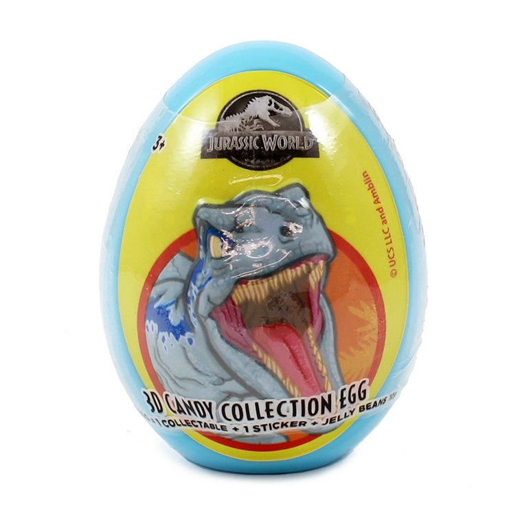 3D Jurassic World Candy Eggs, 3 Asstd Designs