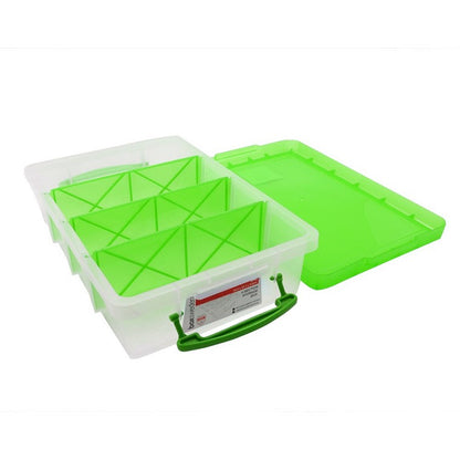 Storage Container, 6L, 4 Sections, 3 Asstd Colours