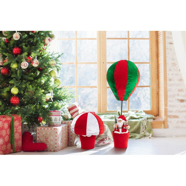 Pop Up Santa Hot Air Balloon, 90cm, Asstd