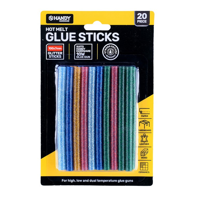 Glue Gun Sticks, Glitter,  20pc