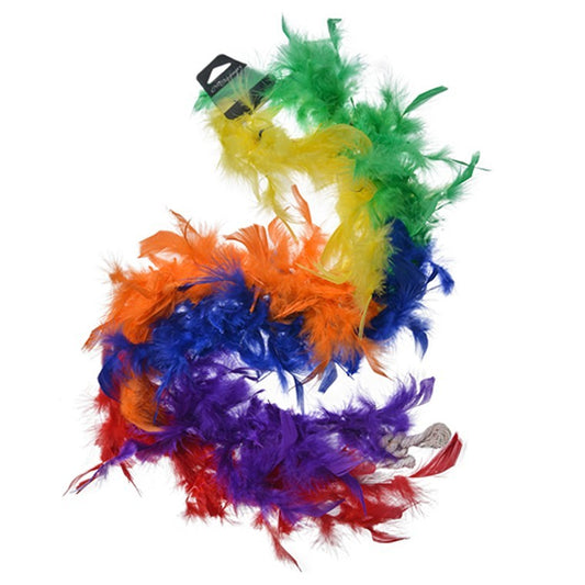 Rainbow Feather Boa, 1.5m