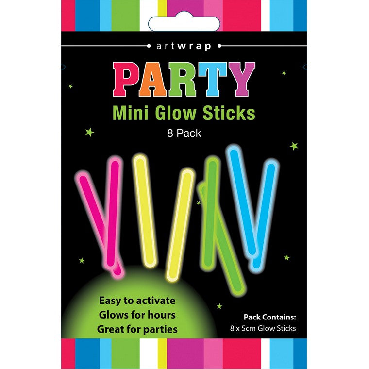 Mini Glow Sticks, 8pk