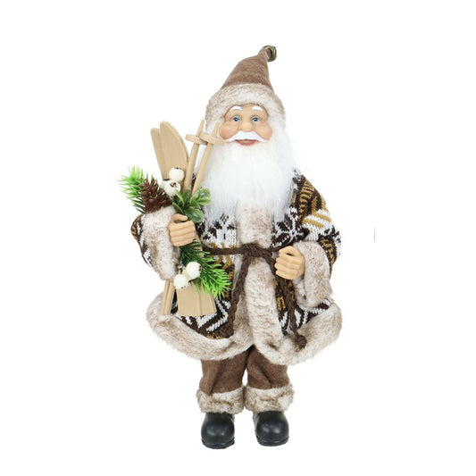 Santa Vintage Figure, 30cm, Asstd