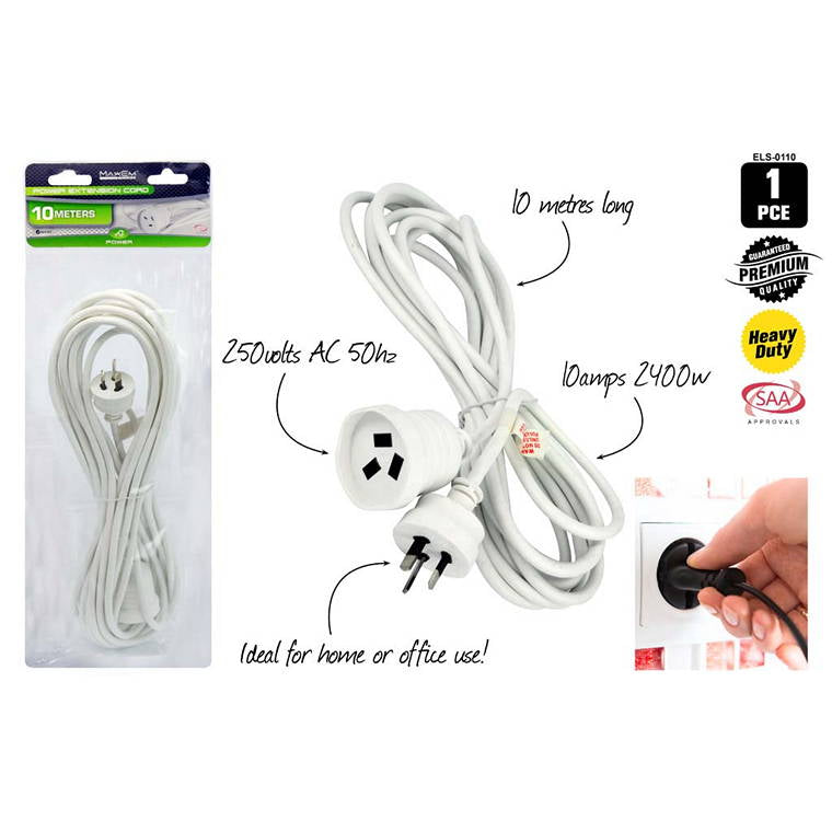 Power Extension Cord, 10 Mtr