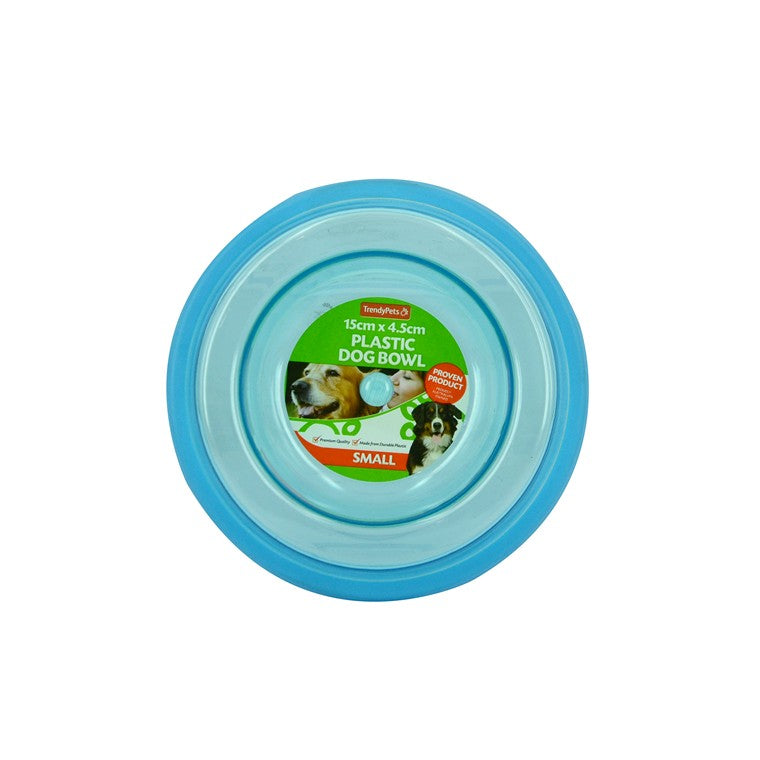 Plastic Dog Bowl, Asstd, Small