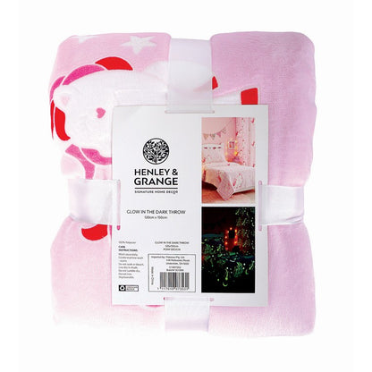 Glow in the Dark Throw Blanket, Pony