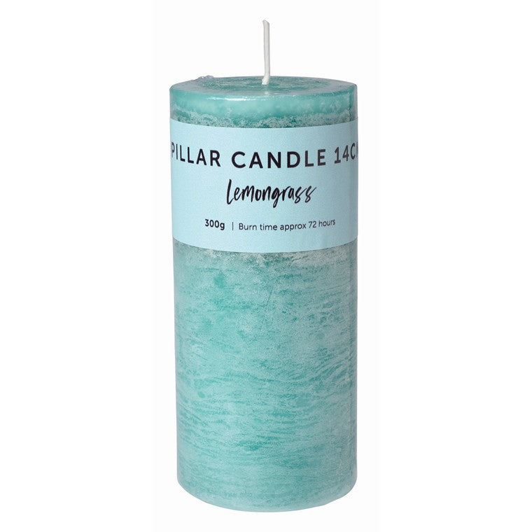 F&M Pillar Candle Lemongrass, 14cm