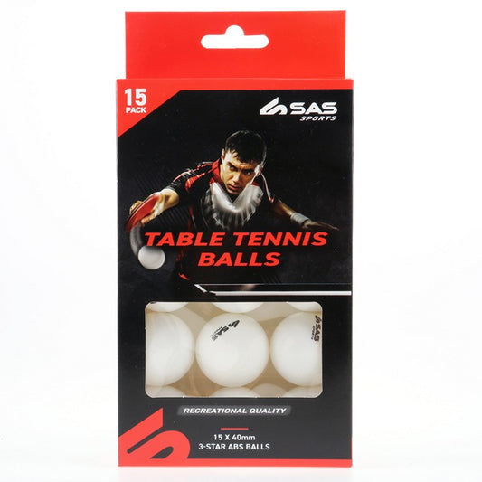 Table Tennis Balls, 15pk