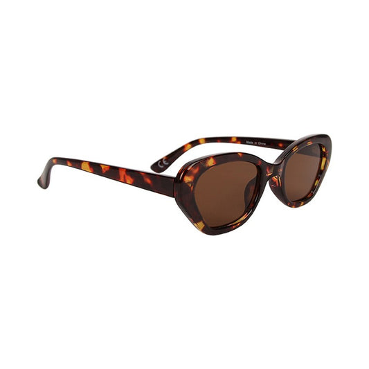 Retro Oval Sunglasses, Tortoise