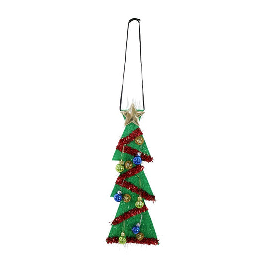 Christmas Tree Tie w/Baubles, Asstd