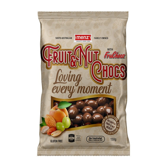 Menz Fruit and Nut Choc, 150gm