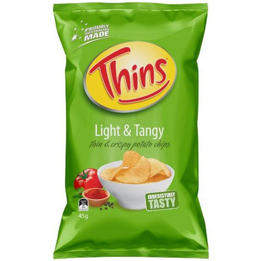 Thins Light & Tangy Chips, 45gm