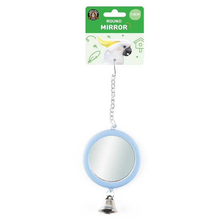 Bird Toy, Round Mirror, Asstd