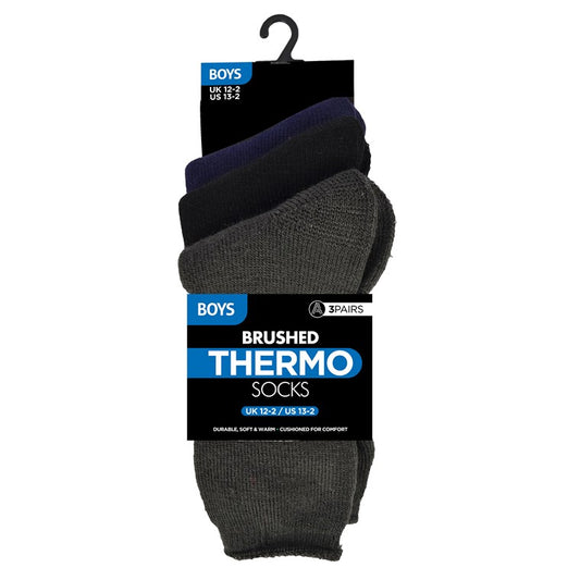 Boys Thermal Socks, 3pk