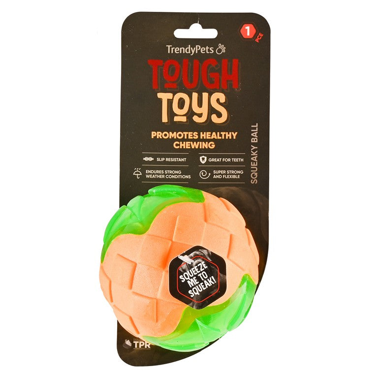 TPR Squeaky Ball Toy, 9cm, Asstd