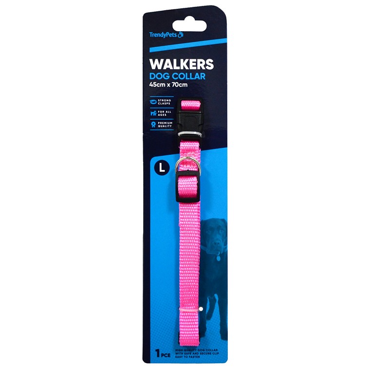 Walkers Dog Collar, Asstd, Large