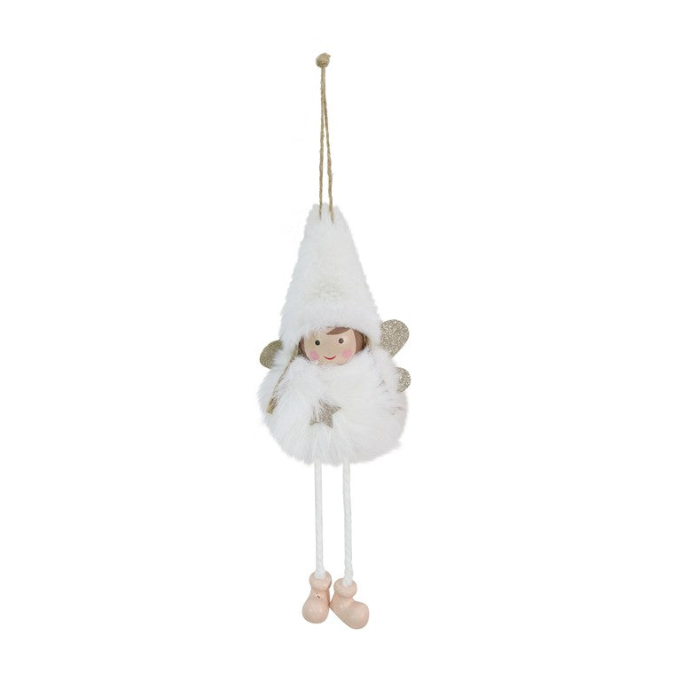 Hanging Fluffy Hat Angel, 23cm, Asstd