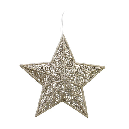 Glitter Hanging Star, Asstd