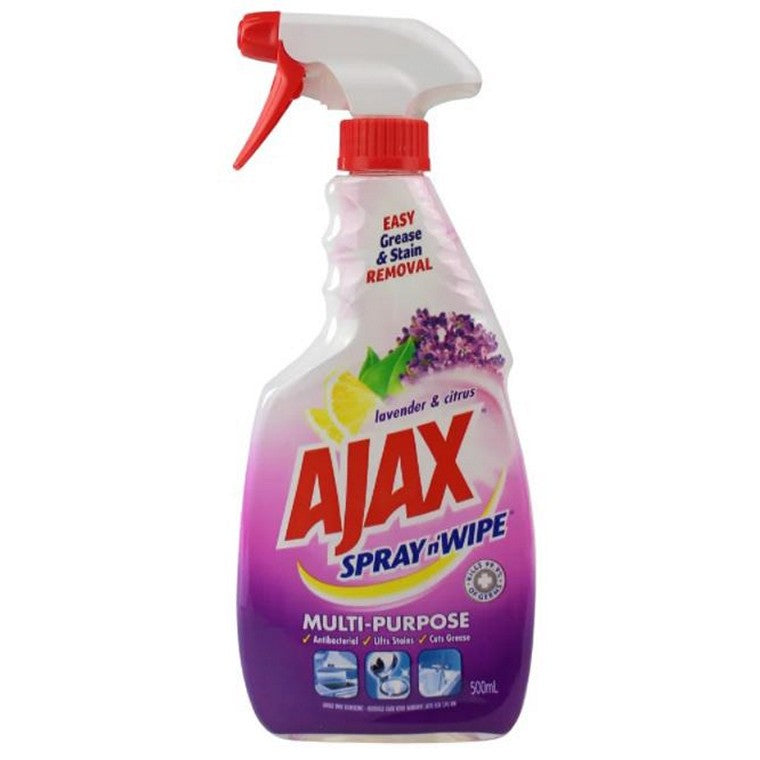 Ajax Spray n' Wipe Trigger Multi Purpose Lavender & Citrus, 500ml