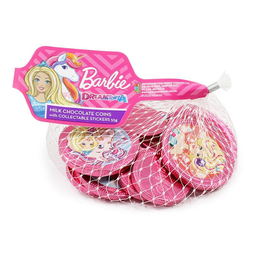 Barbie Milk Choc Coins, 55gm