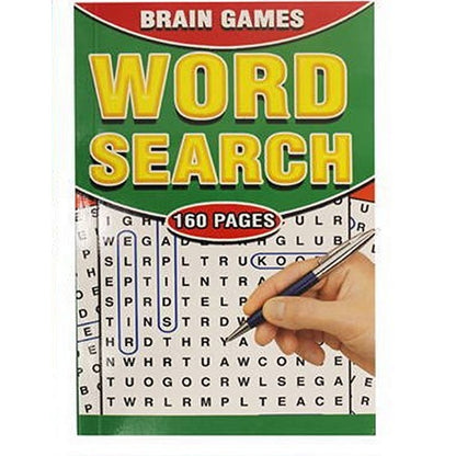 A5 Word Search, Brain Games, 160pgs