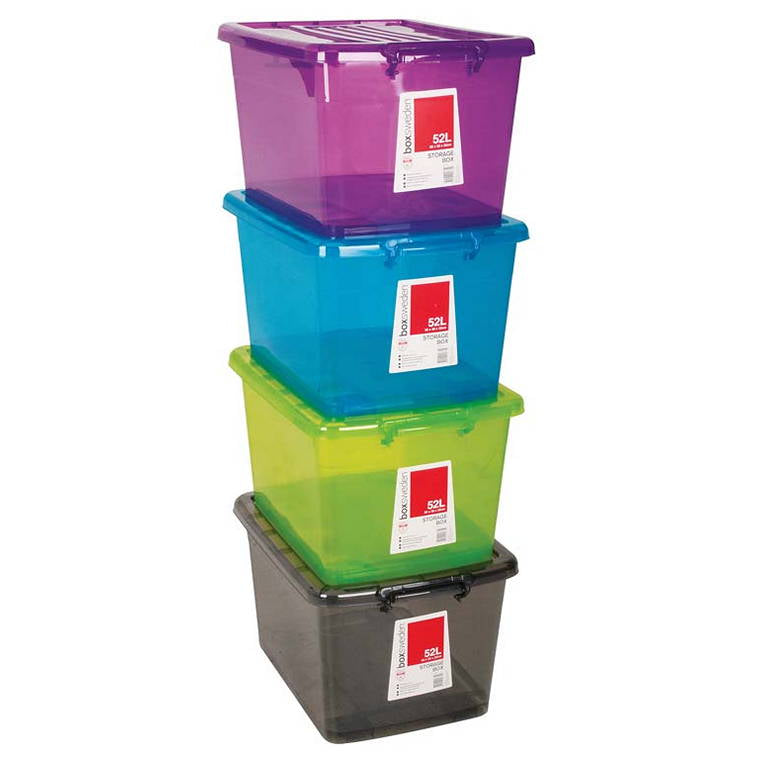 Heavy Duty Storage Tub, 52L, Asstd Colours