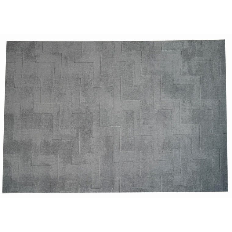 Jacquard Sherpa Rhys Rug, Dark Grey