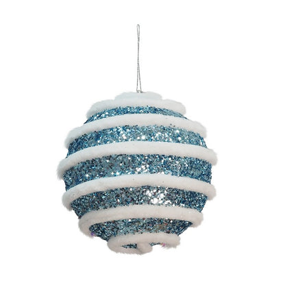 Snow Stripe Candy Ball, 10cm, Asstd