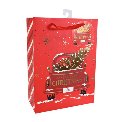 Christmas Giftbag, Foil, Medium, Asstd