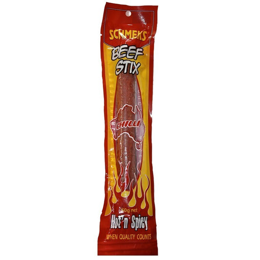 Schmeks Beef Stick, Hot'n Spicy, 50g