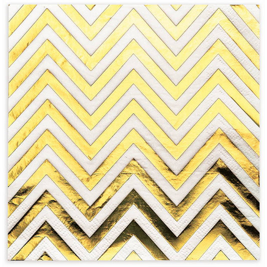 Gold Chrome Napkin, 10pk