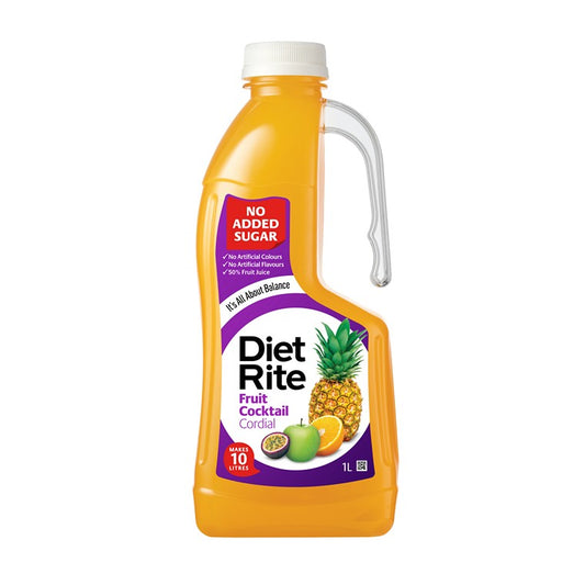 Diet Rite Concentrate Cordial, Fruit Cocktail 1L