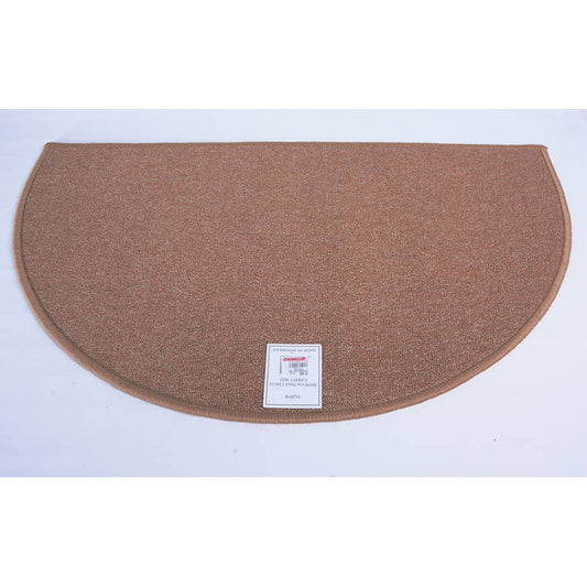 Overlocked Mat Semi Circle, 90cm, Asstd Colours