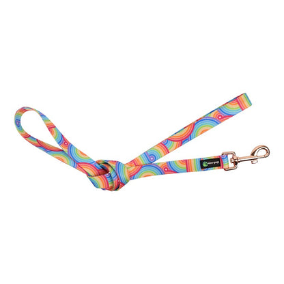 Narrow Pet Lead, Rainbow, 120cm