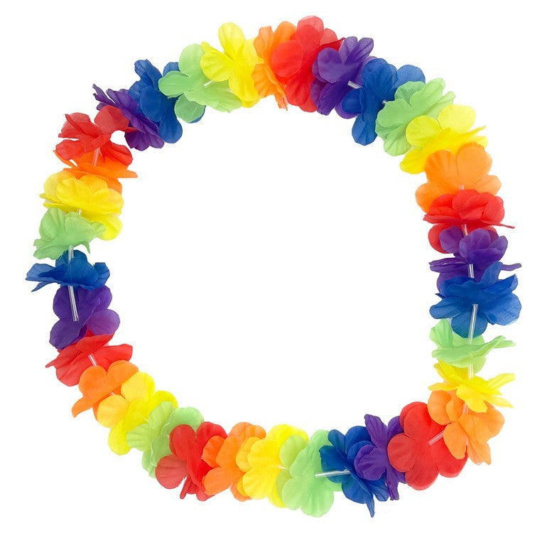 Party Flower Leis, Rainbow